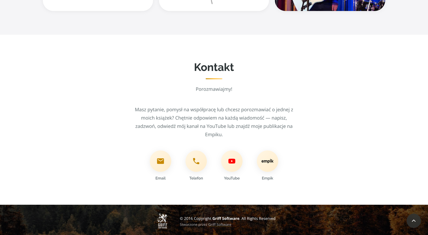 Jacek Rudnicki — CV & Creative Work — Contact — email, phone, YouTube and Empik as equal-weight channels