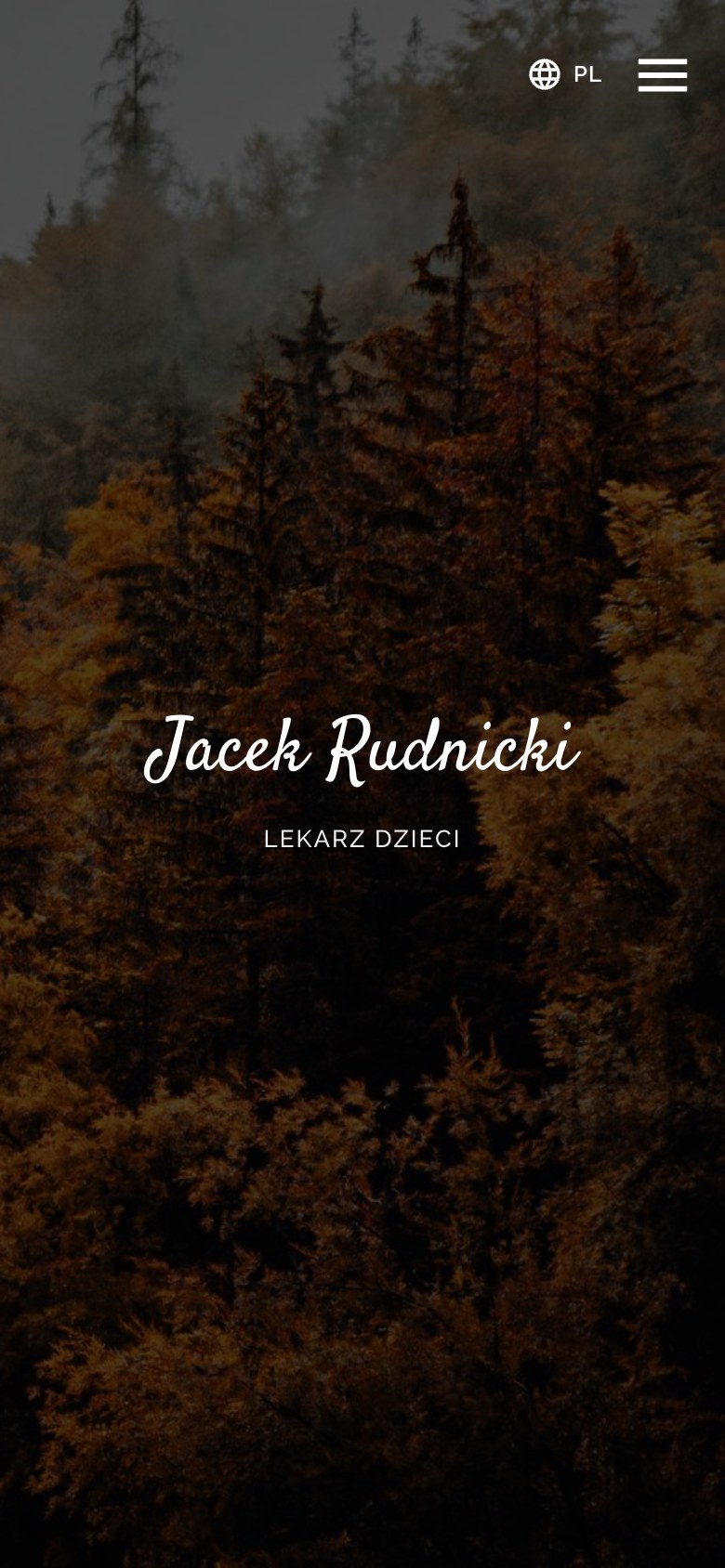 Jacek Rudnicki — CV & Creative Work — The home page on mobile